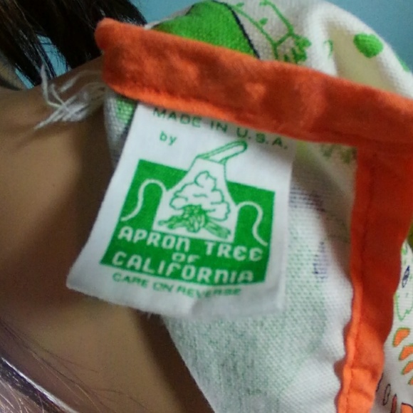 Smock Apron Tree Apron California ,ties and pocket - Picture 5 of 6
